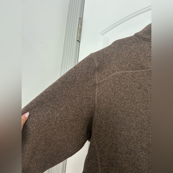 North Face Gordon Lyons 1/4 Zip Pull Over Brown size large - Picture 5 of 10